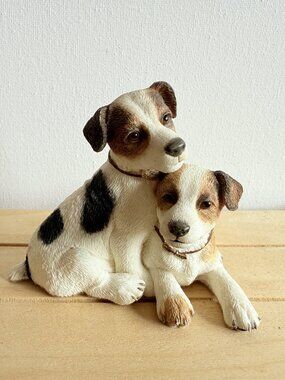 Country Artists Jack Russell Terriers Vintage Figurine